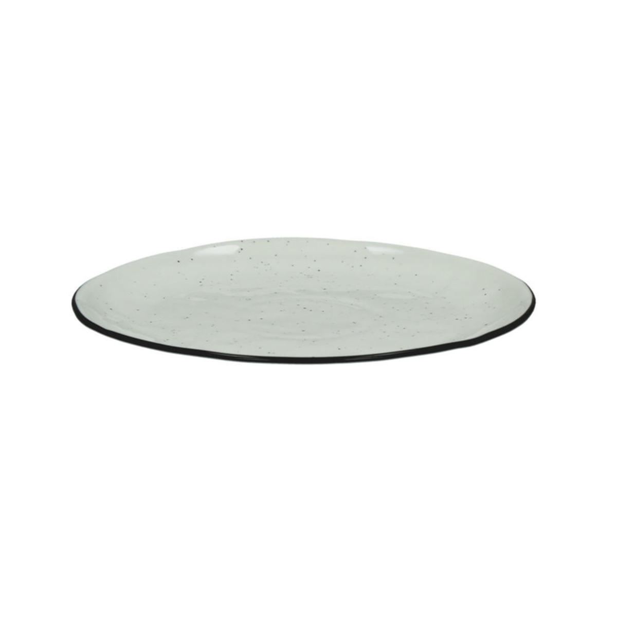 Pomax Dessert plate BASIL (Ø 21 cm) - black/white (00)