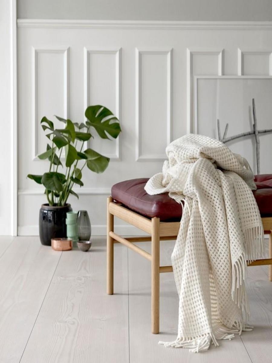 Elvang Plaid BASKET (130x200cm) - white (00)