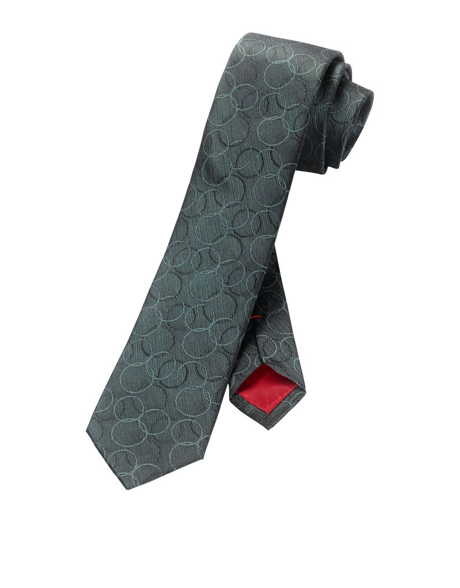 Olymp Tie, Slim 6cm - gray (45)