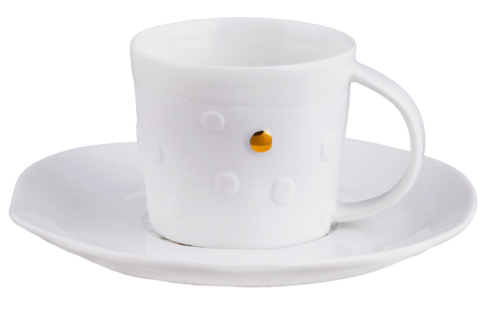 Räder Mix & Match Cup "Punkte" - yellow/white (NC)