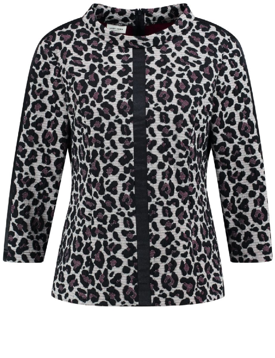 Gerry Weber Collection Blusentop mit Animalprint - schwarz/grau/braun (05112)