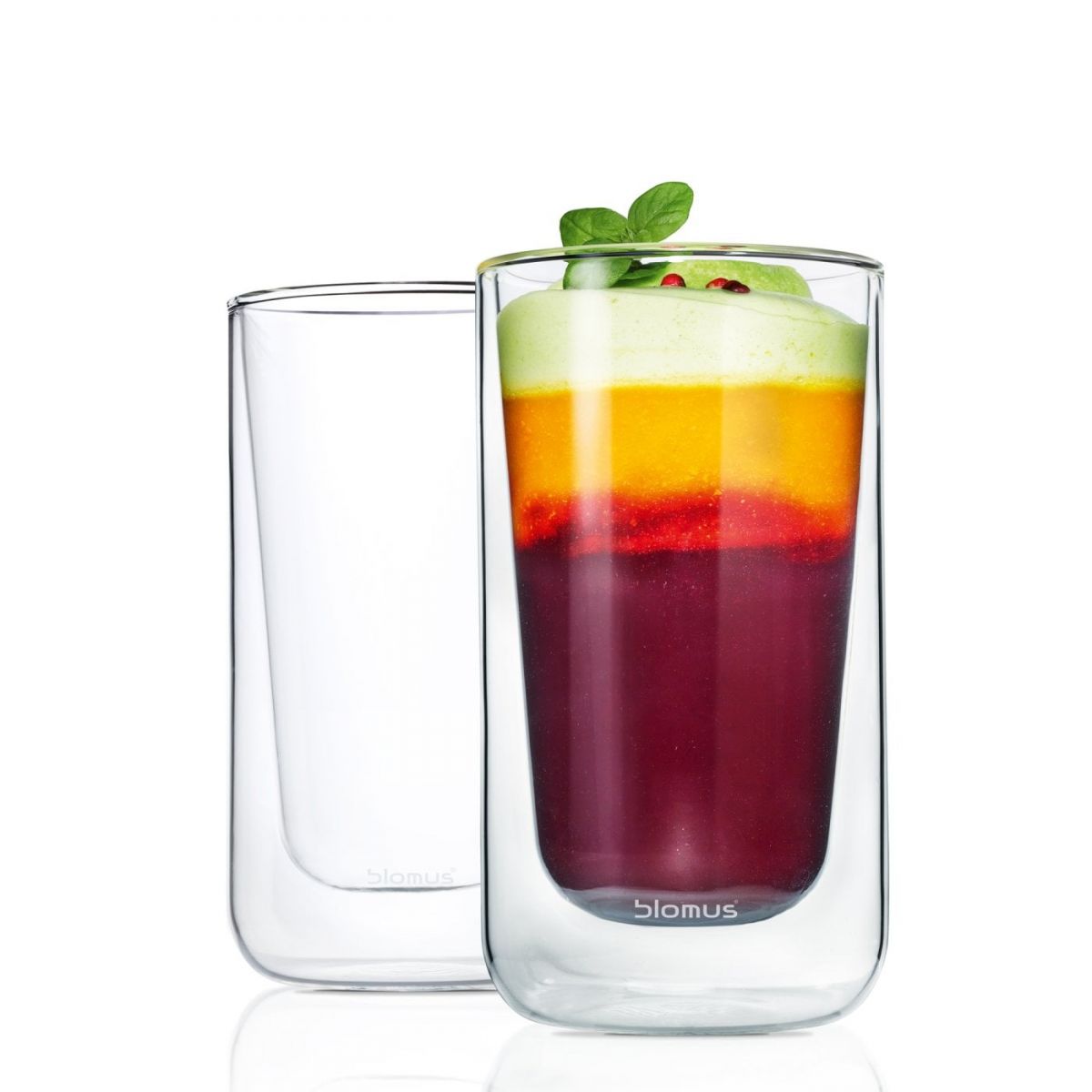 Blomus Latte Macchiato Glasses Set - Nero - white (00)