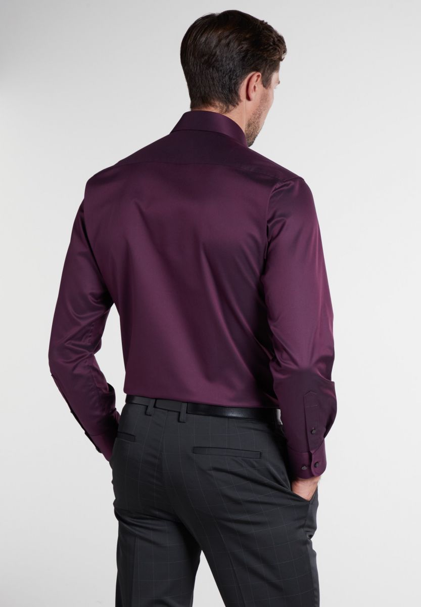 Eterna Modern fit: business shirt - red (57)