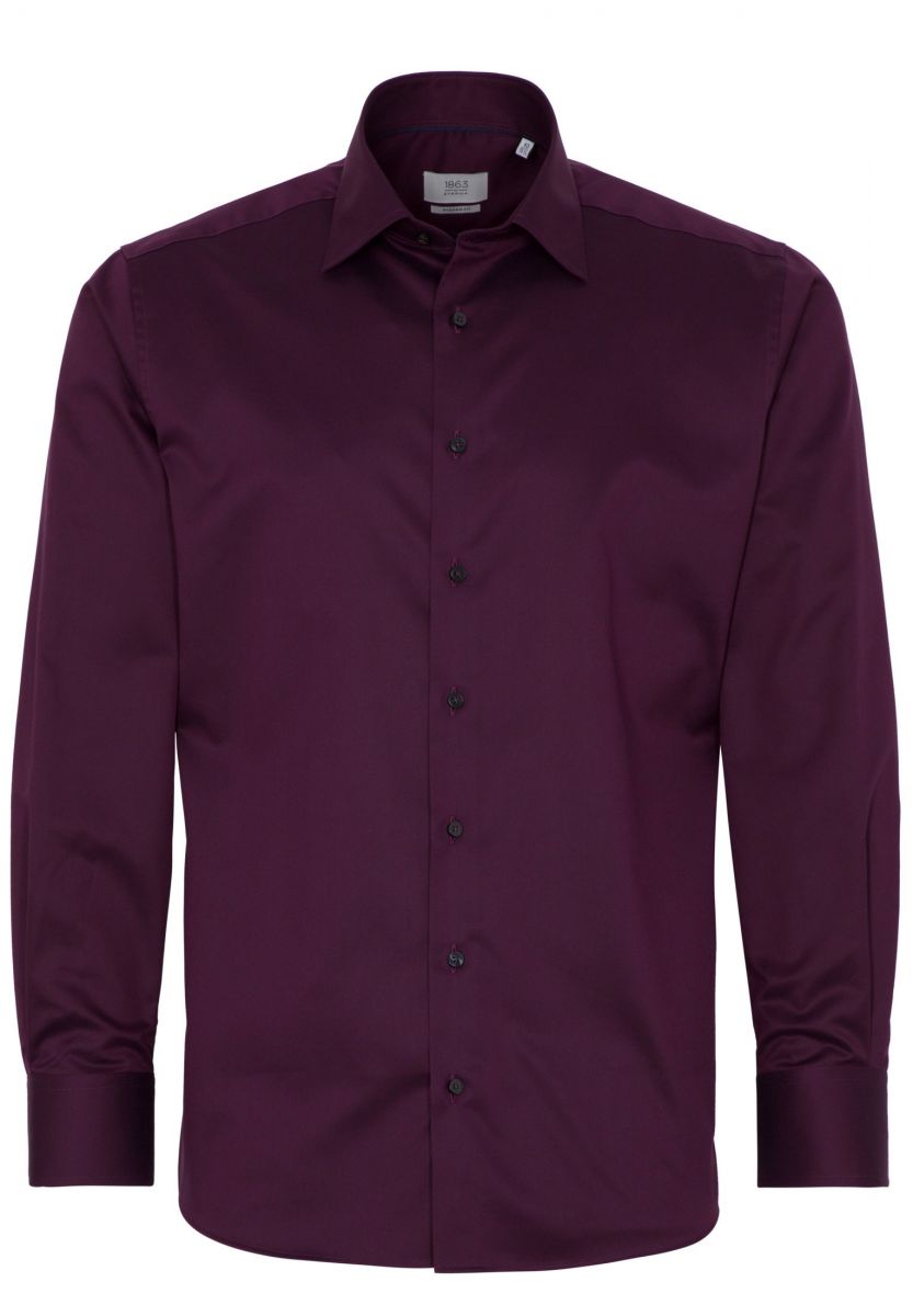 Eterna Modern fit: business shirt - red (57)