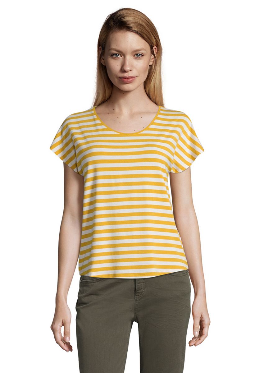 Cartoon Basic T-shirt - yellow/white (2810)