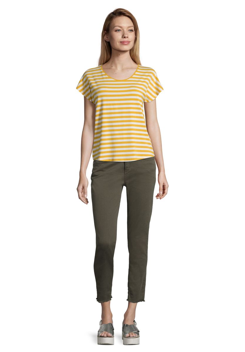 Cartoon Basic T-shirt - yellow/white (2810)