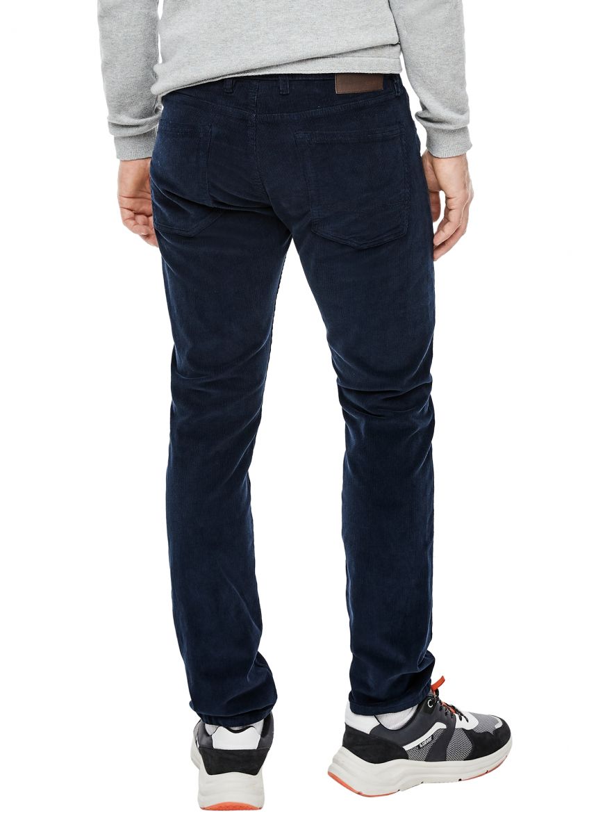 s.Oliver Red Label Slim Fit: corduroy pants - blue (5978)