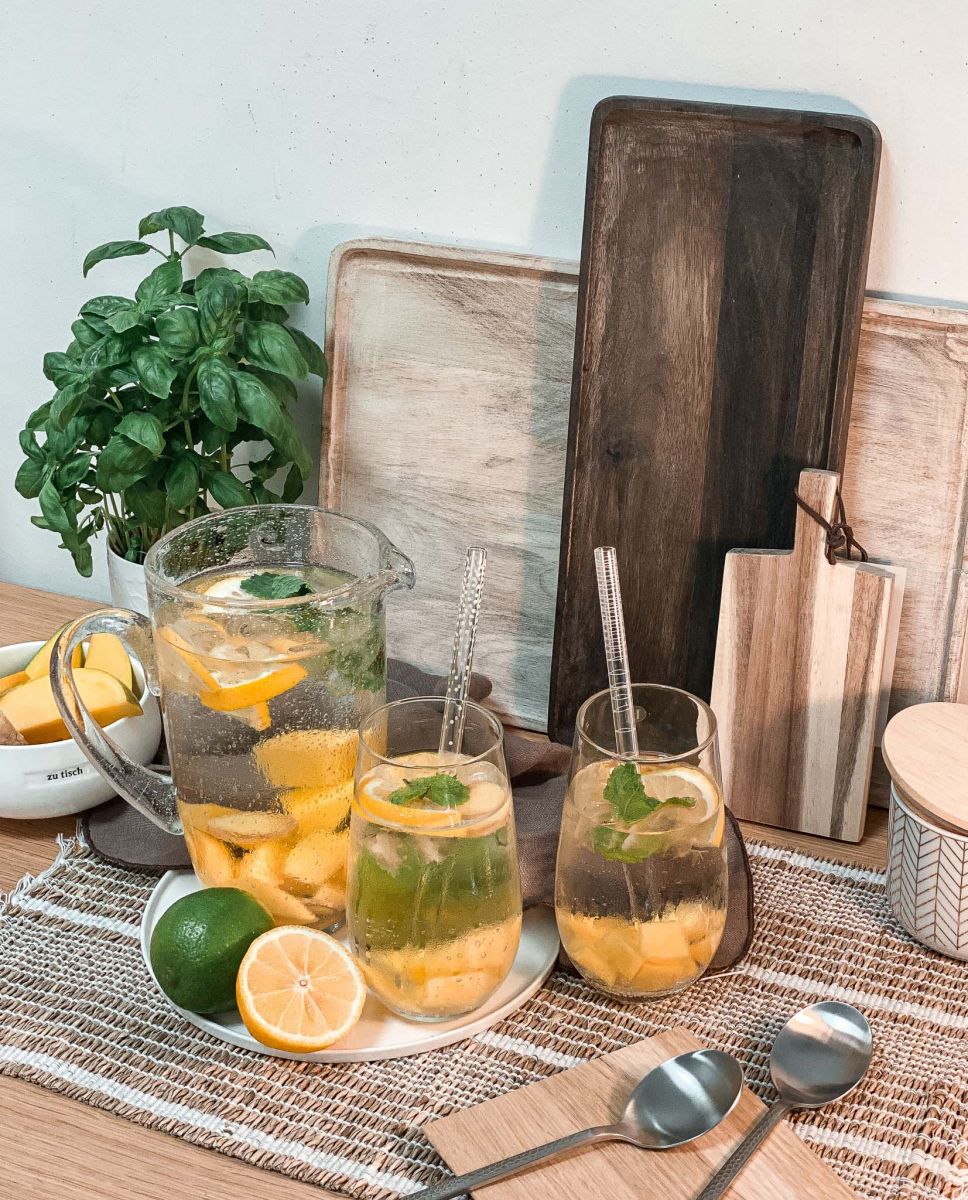 Broste Copenhagen Wasserglas Bubble (Ø 8,5 cm) - weiß (00)