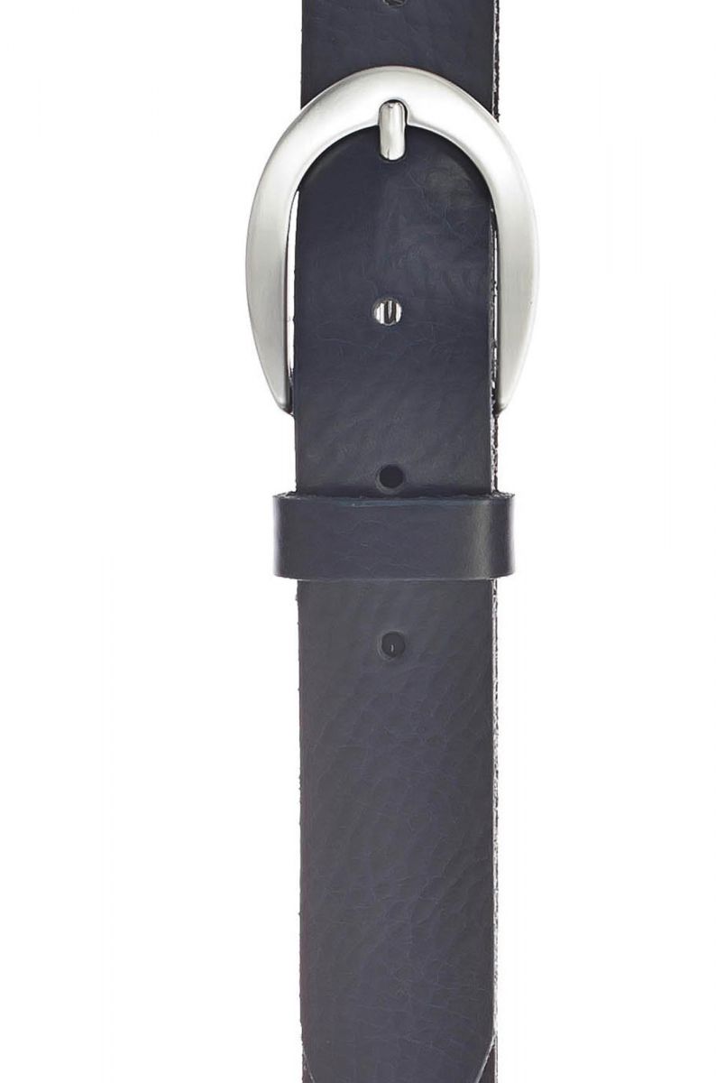 Vanzetti Leather belt - blue (0480)