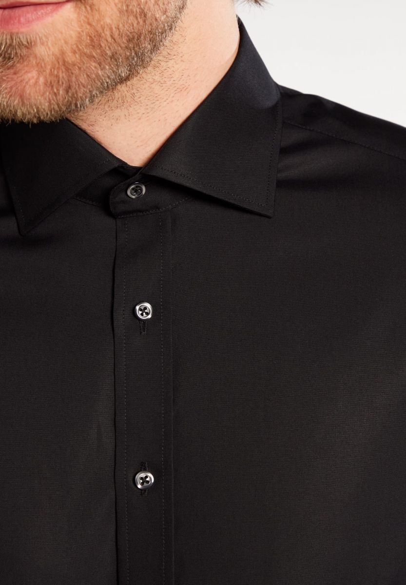Eterna Modern fit: shirt - black (39)