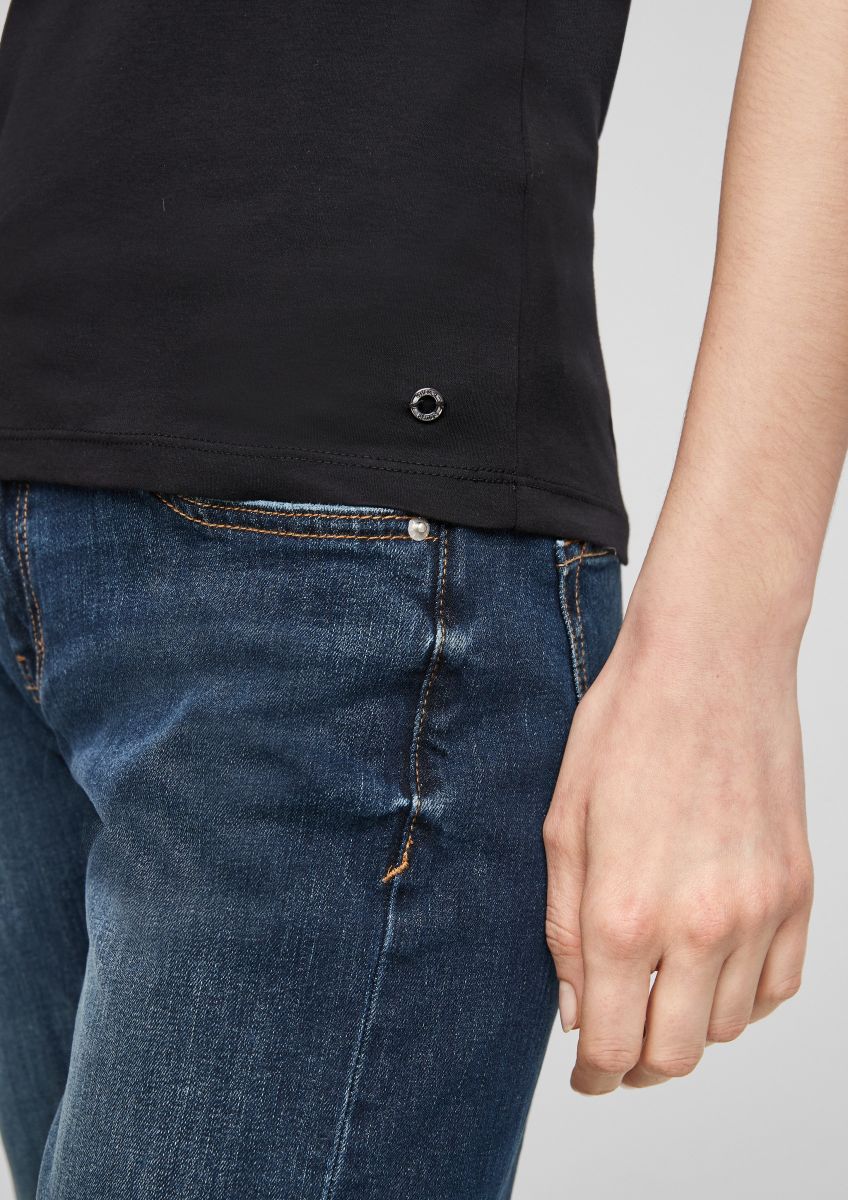 s.Oliver Red Label Slim fit: jersey shirt - black (9999)