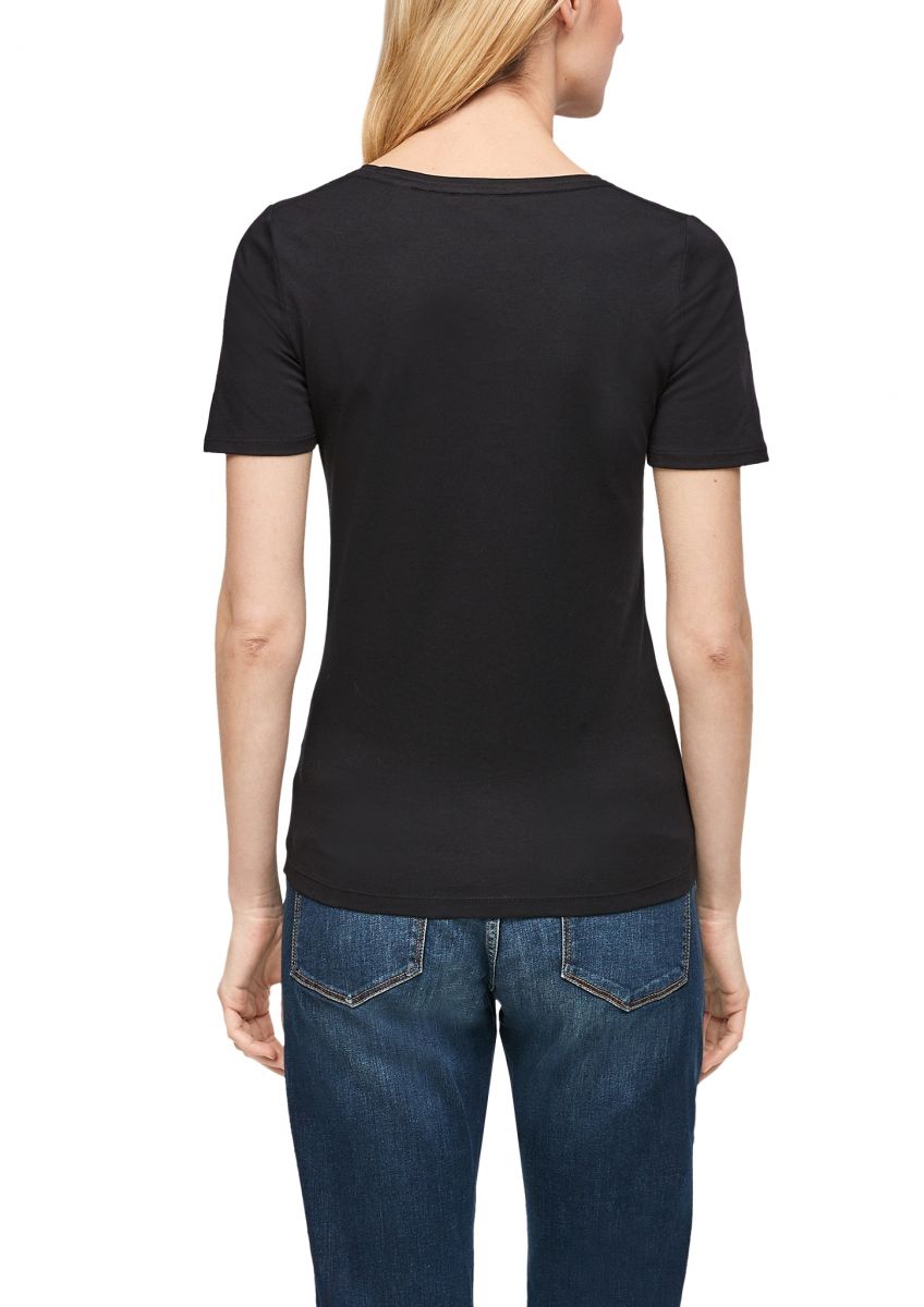 s.Oliver Red Label Slim fit: jersey shirt - black (9999)