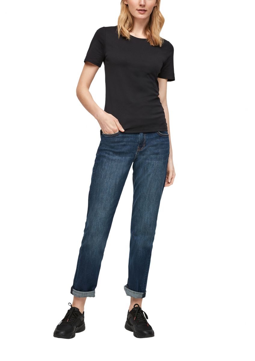 s.Oliver Red Label Slim fit: jersey shirt - black (9999)