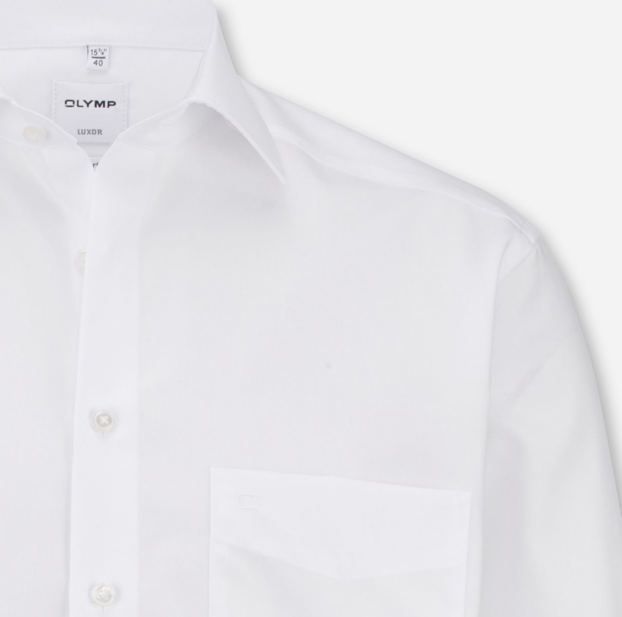 Olymp Comfort Fit : shirt - white (00)
