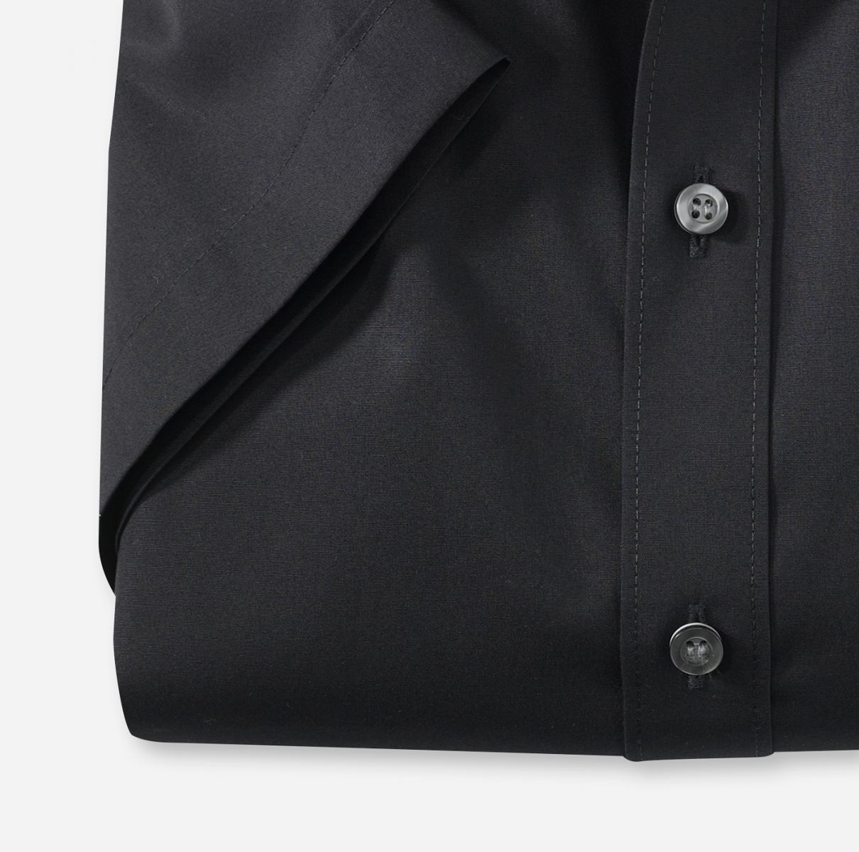 Olymp Body fit: short sleeve shirt - black (68)