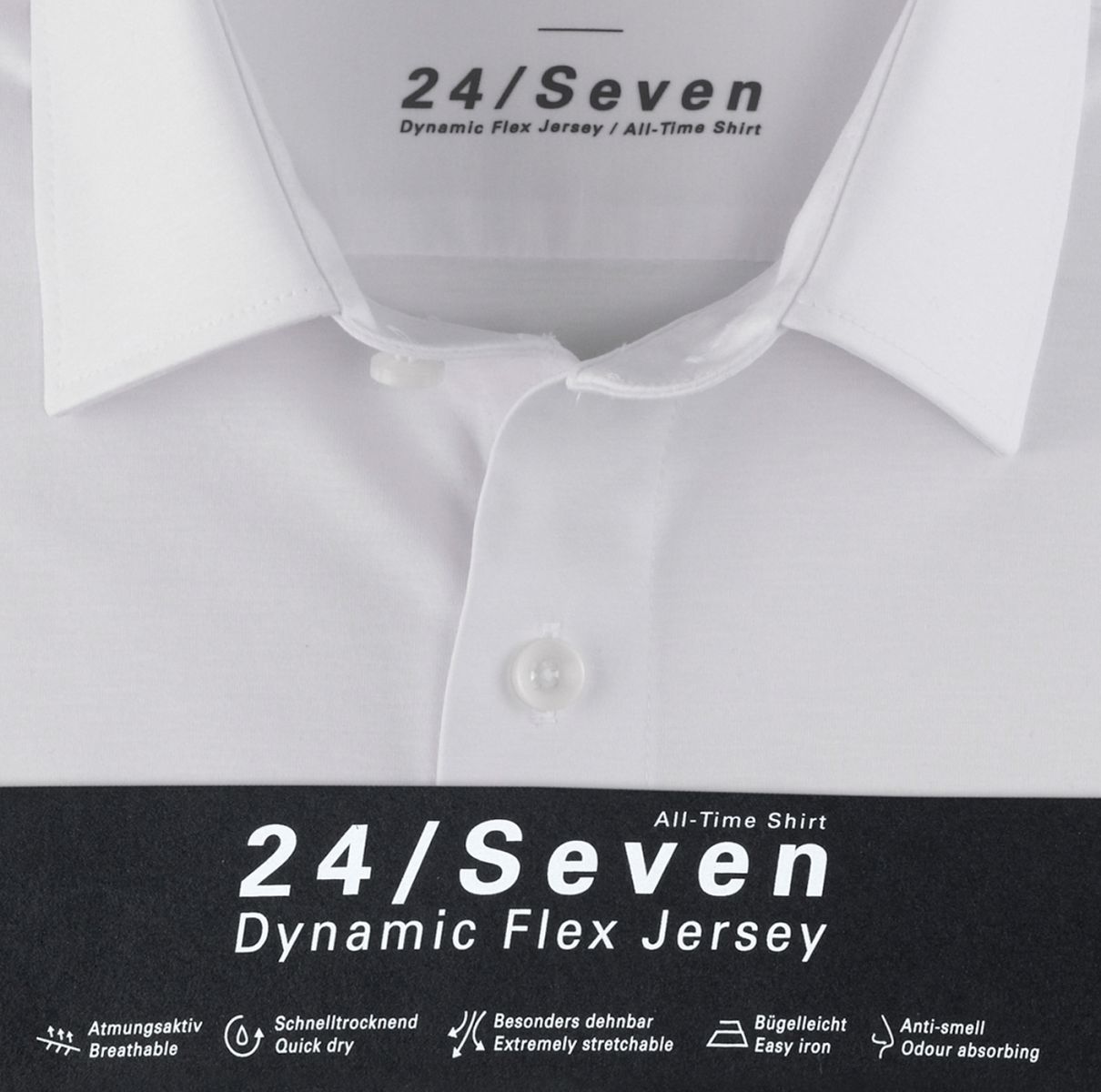 Olymp Modern Fit: long sleeve shirt - white (00)