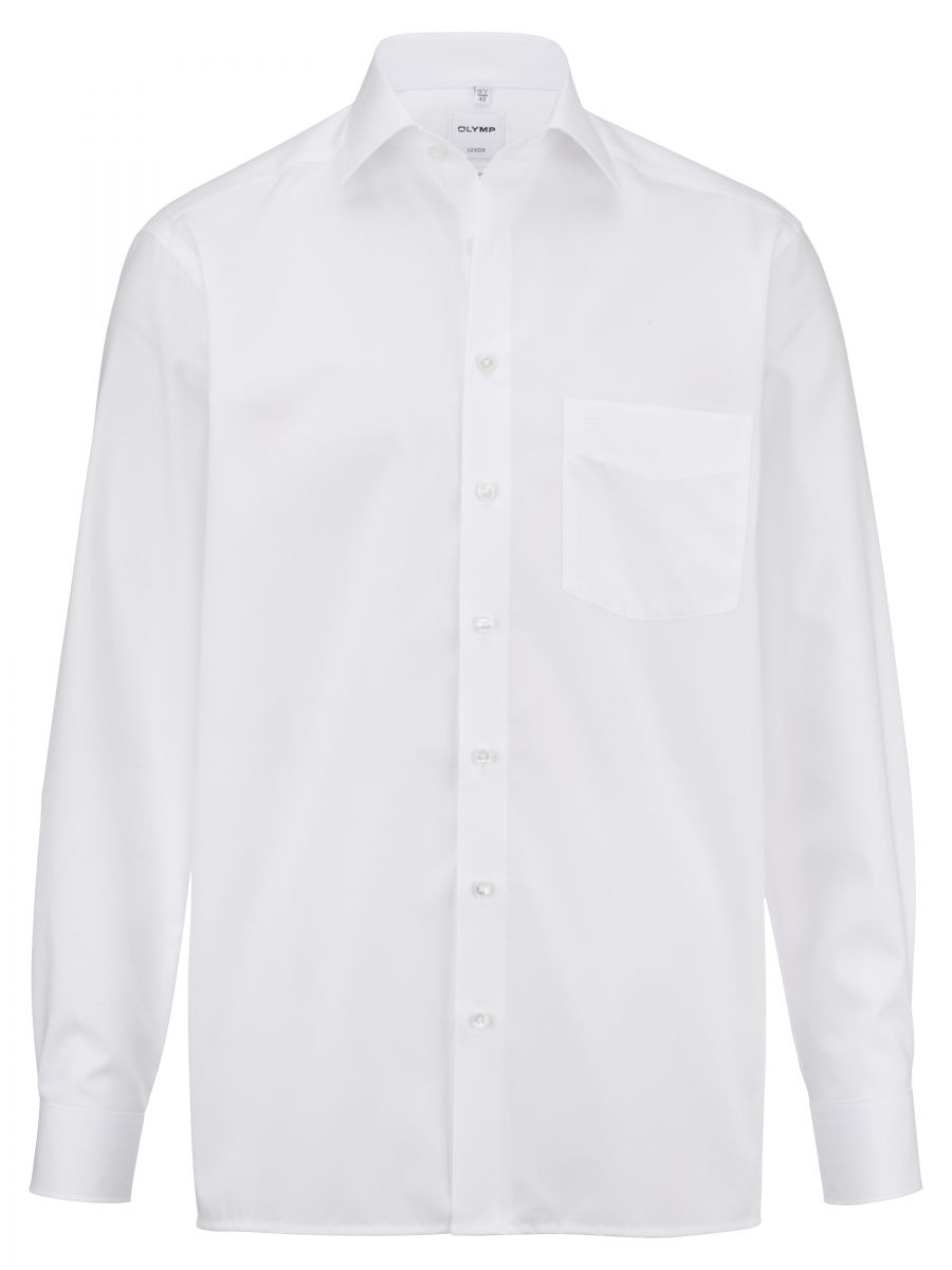 Olymp Comfort Fit : shirt - white (00)