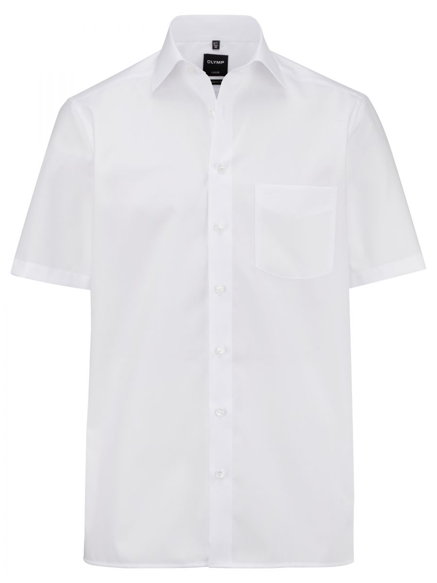 Olymp Modern fit: Kurzarmhemd - weiß (00)
