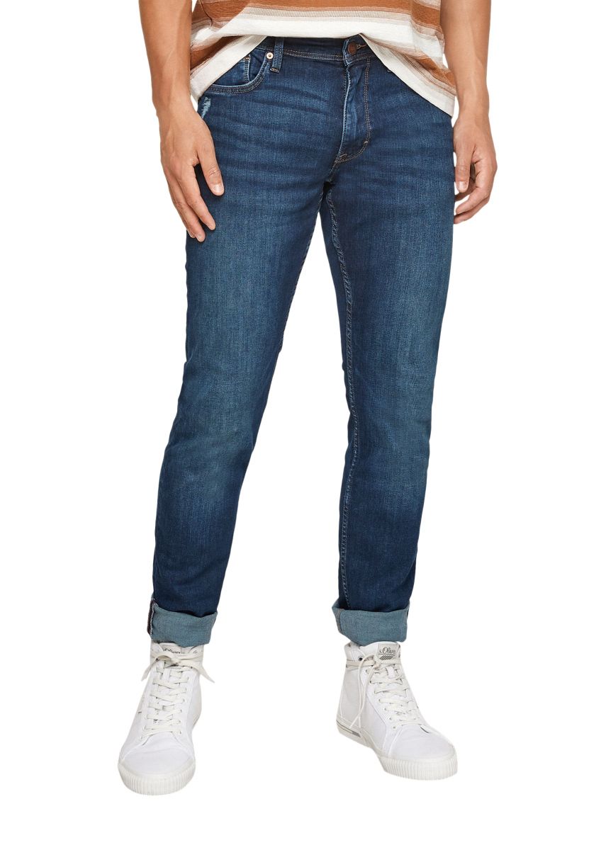 s.Oliver Red Label Slim: Jeans - blau - 31/34 mit (57Z6) Waschung