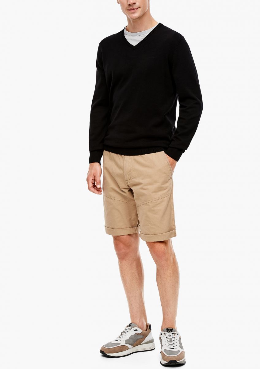 s.Oliver Red Label Regular fit: fine knit sweater - black (9999)