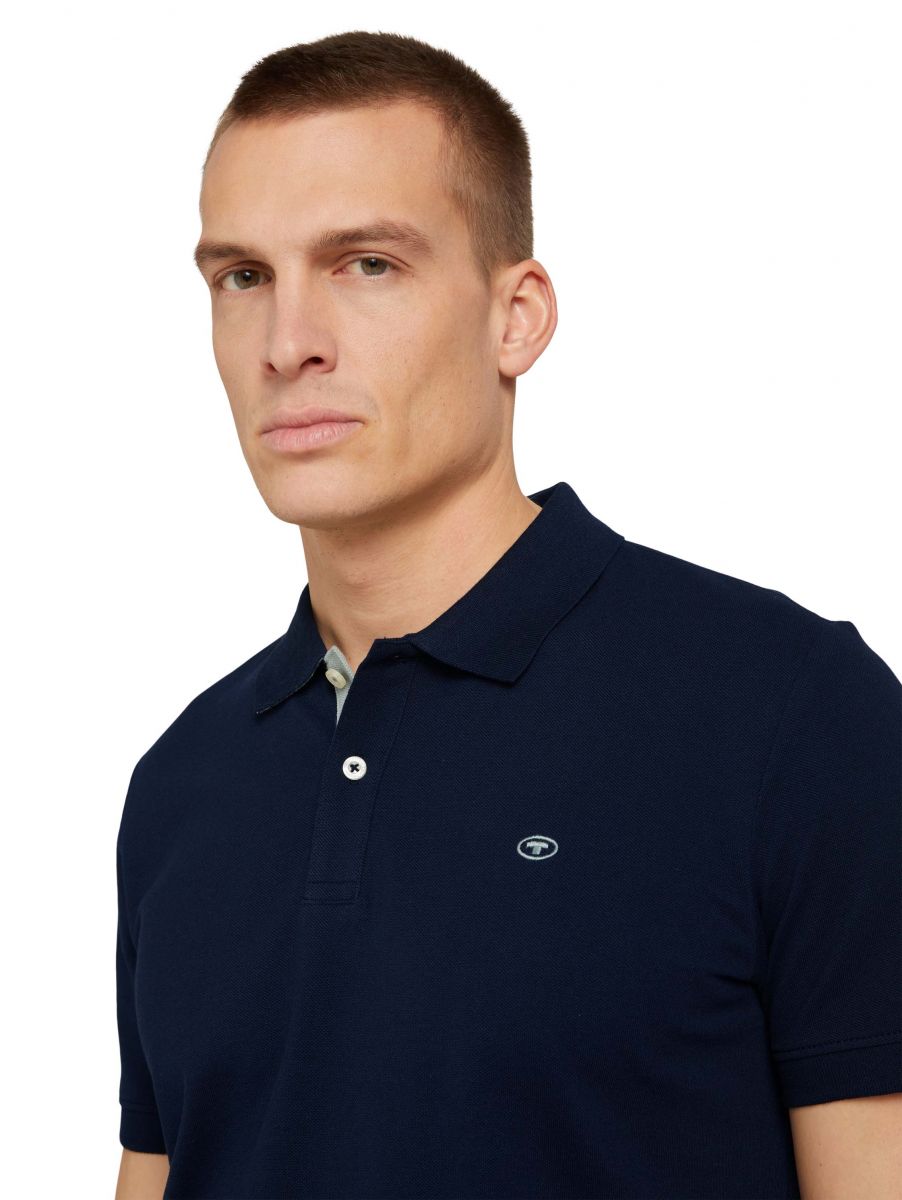 Tom Tailor Basic Poloshirt - blau (10668)
