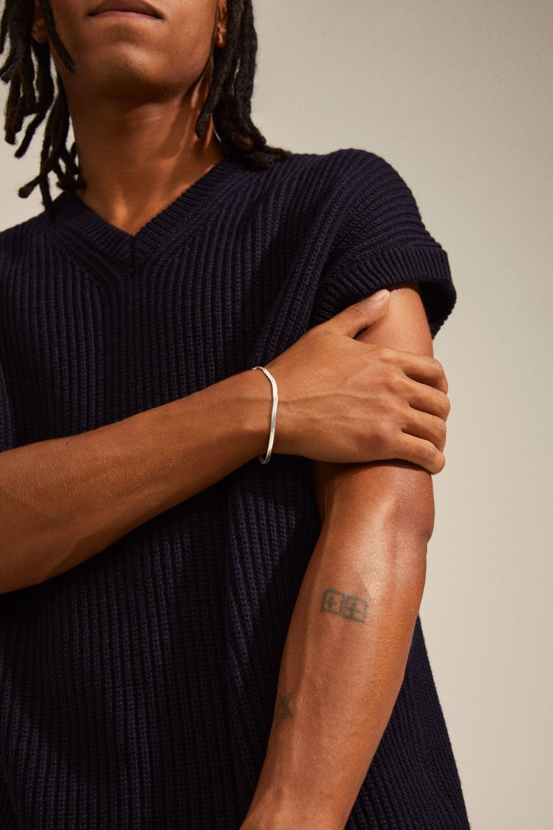 Pilgrim Flat snake chain bracelet Joanna silver (SILVER) OS