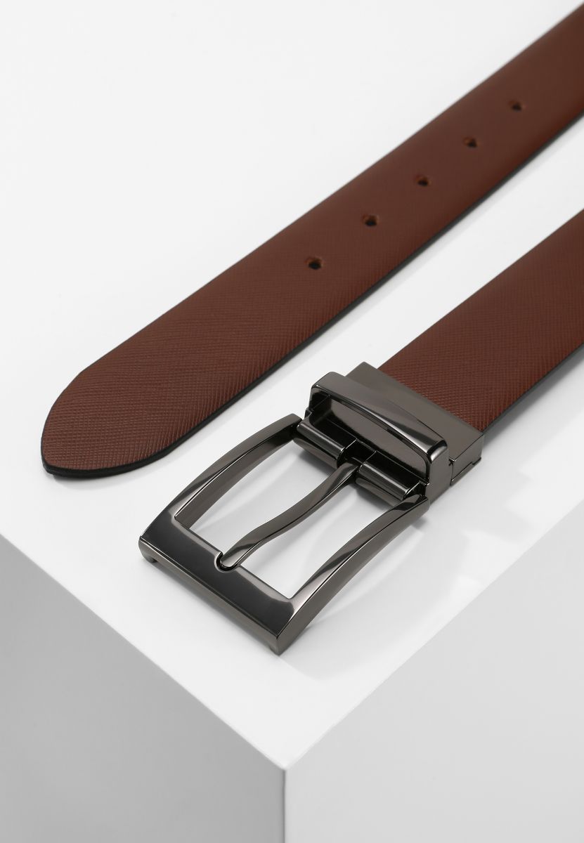 Lloyd Gürtel aus Leder - braun/schwarz (57)