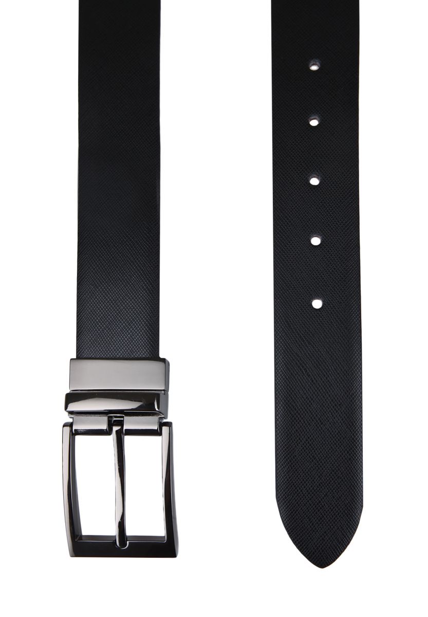 Lloyd Gürtel aus Leder - schwarz/braun (56)