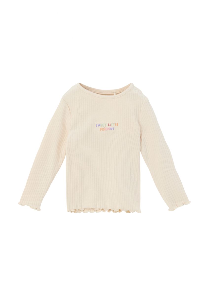 S.Oliver BLACK LABEL T-shirt à Paillettes En écru