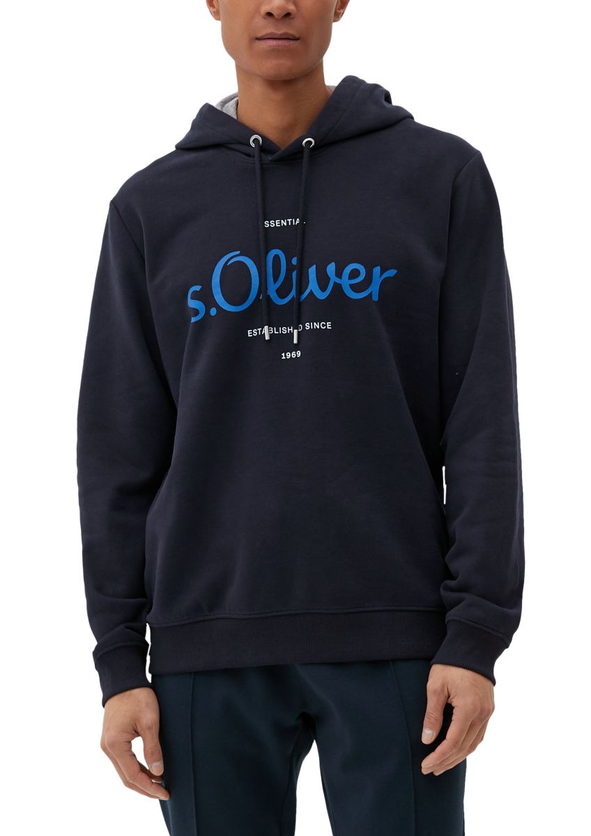 s.Oliver Red Label Hoodie with front print - red (31D1) - M