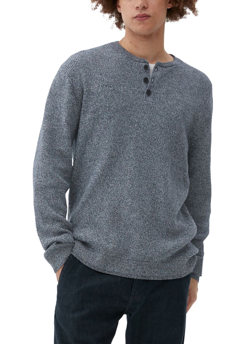 Henley on sale neck sweater