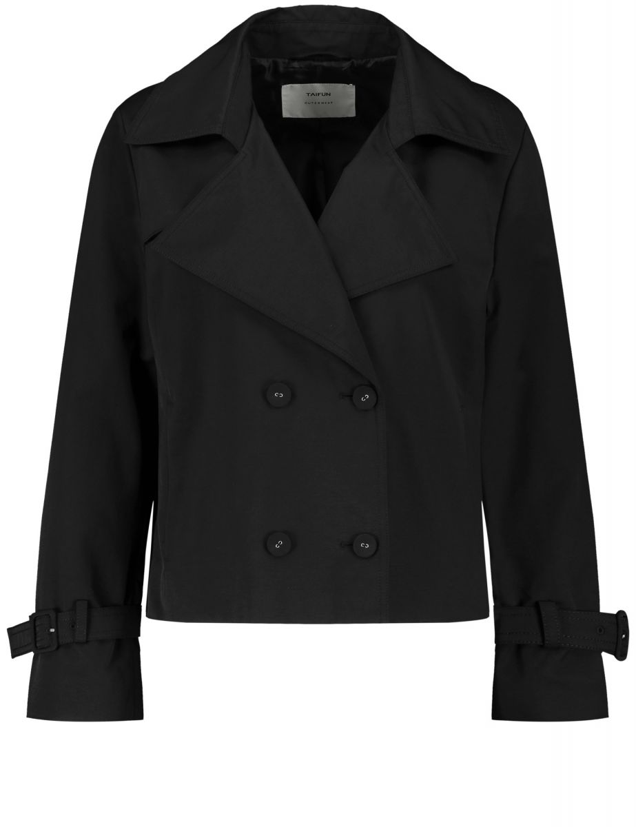 Black 2025 trench jacket