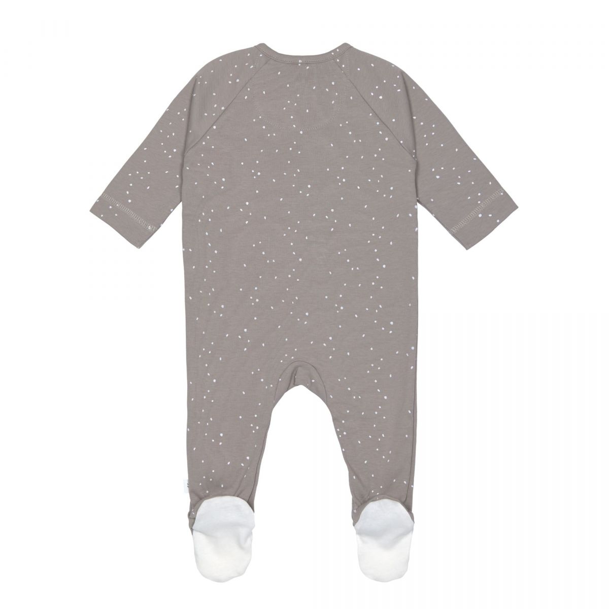 L ssig Baby pajamas with feet GOTS gray Taupe 50 56