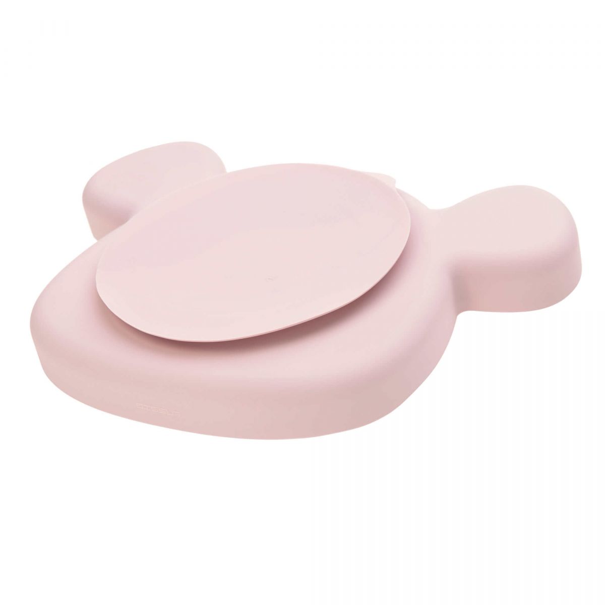 Assiette silicone ventouse rose