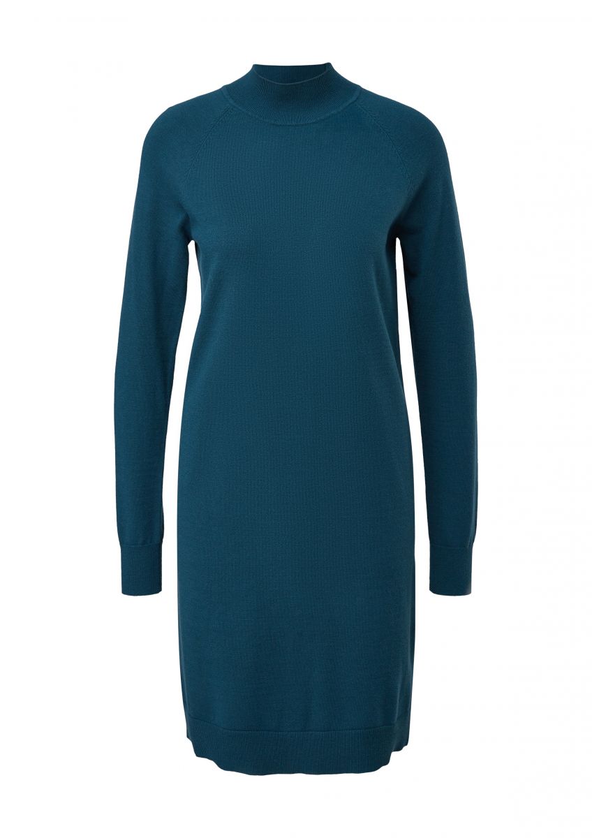 Blue hotsell turtleneck dress