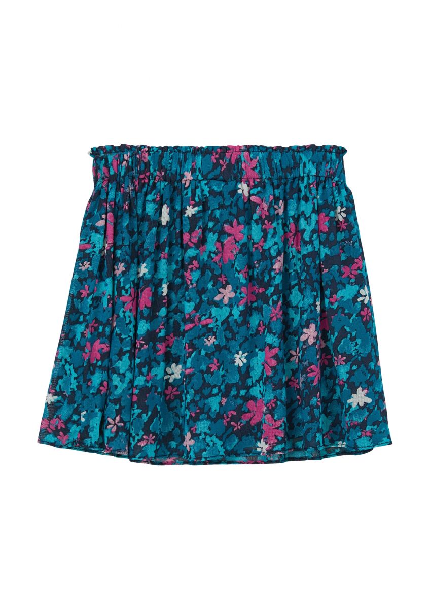 Blue floral clearance skirt