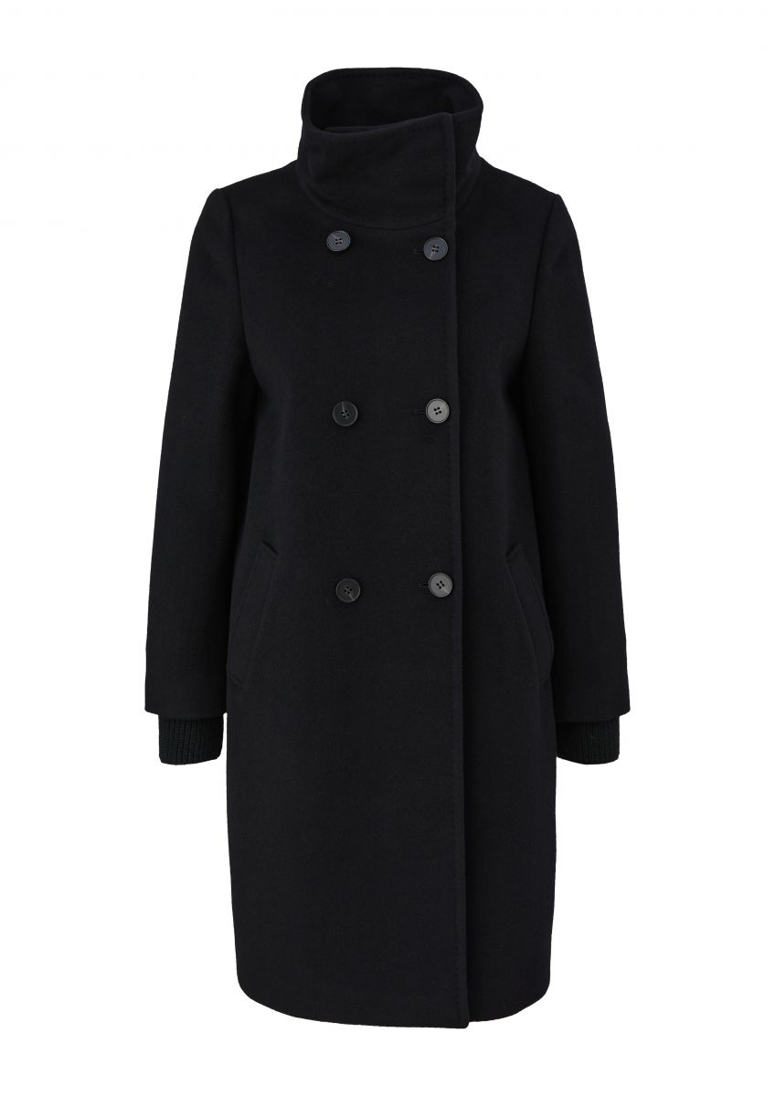 Black wool 2025 mix coat