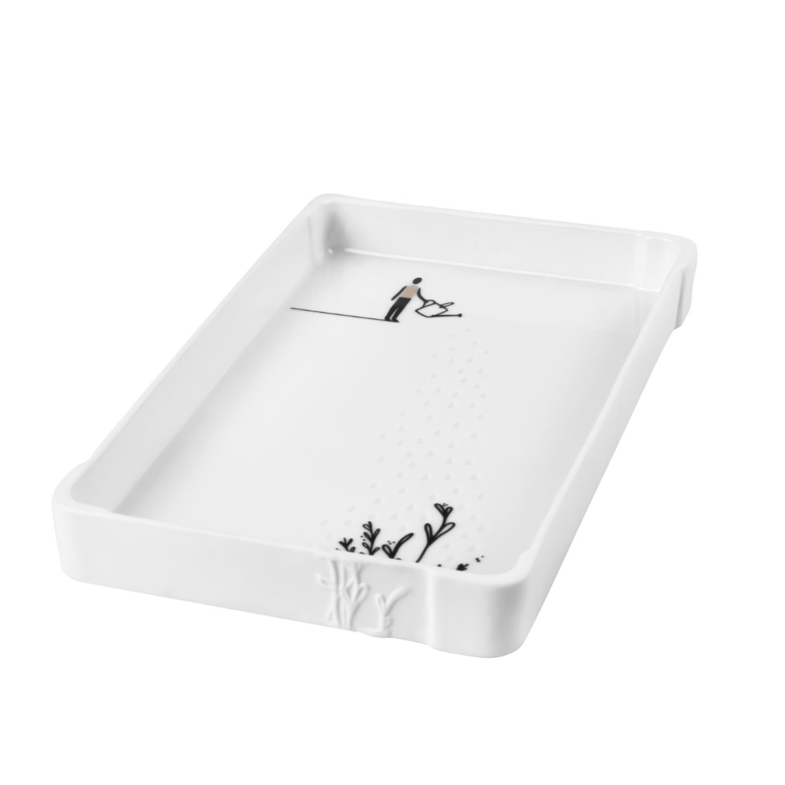 Räder Small bowl - watering can man - white (0)