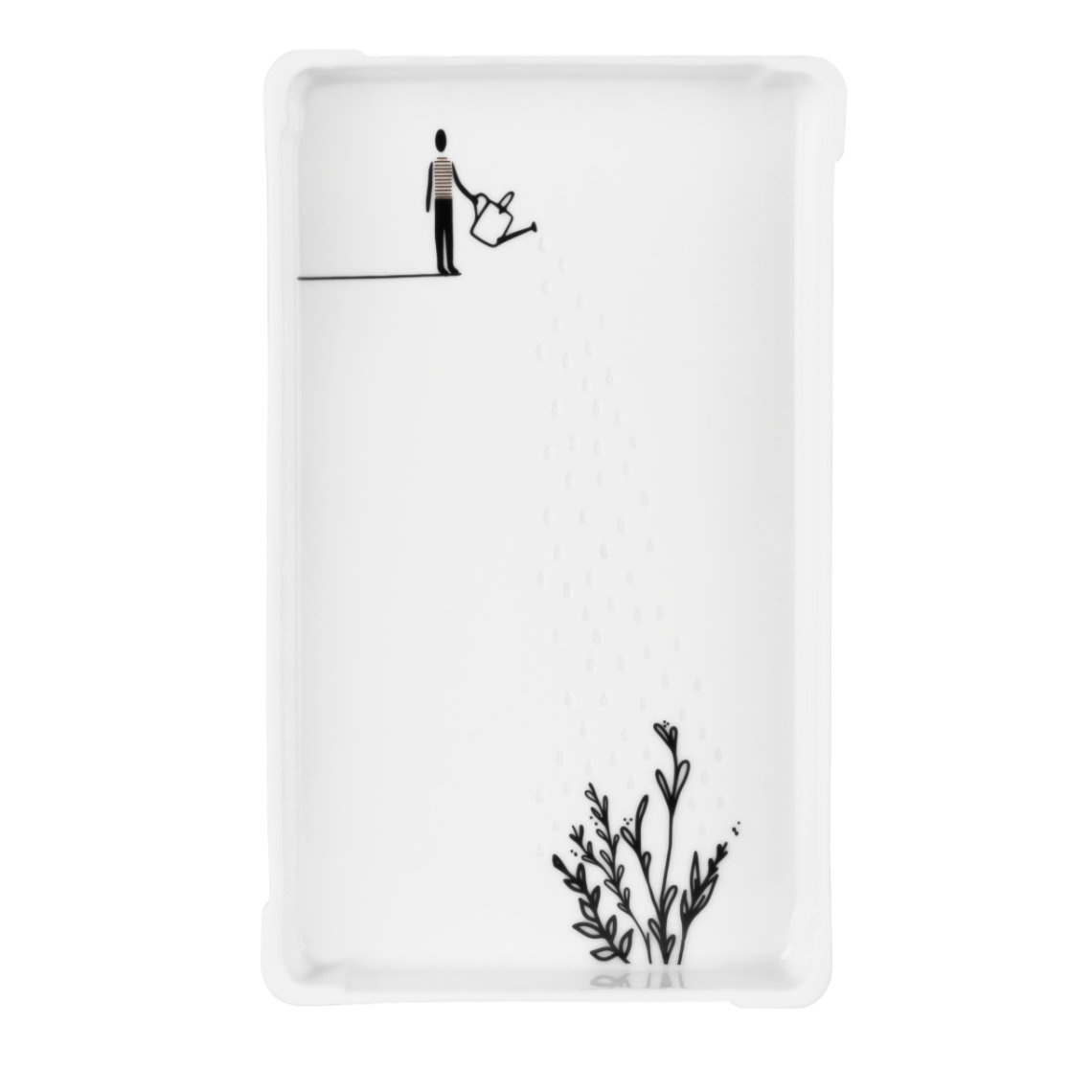 Räder Small bowl - watering can man - white (0)