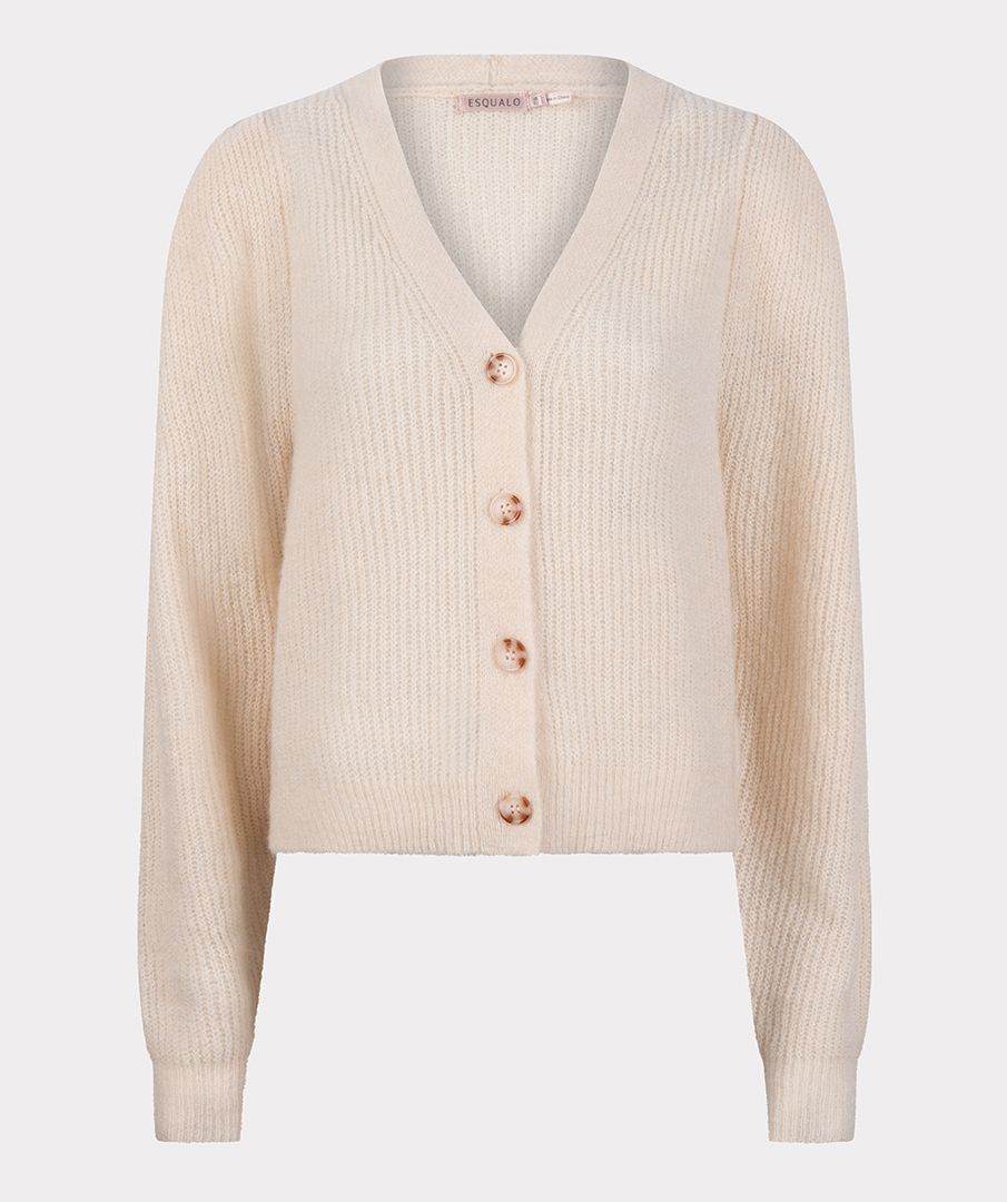 Cardigan with puff online shoulders