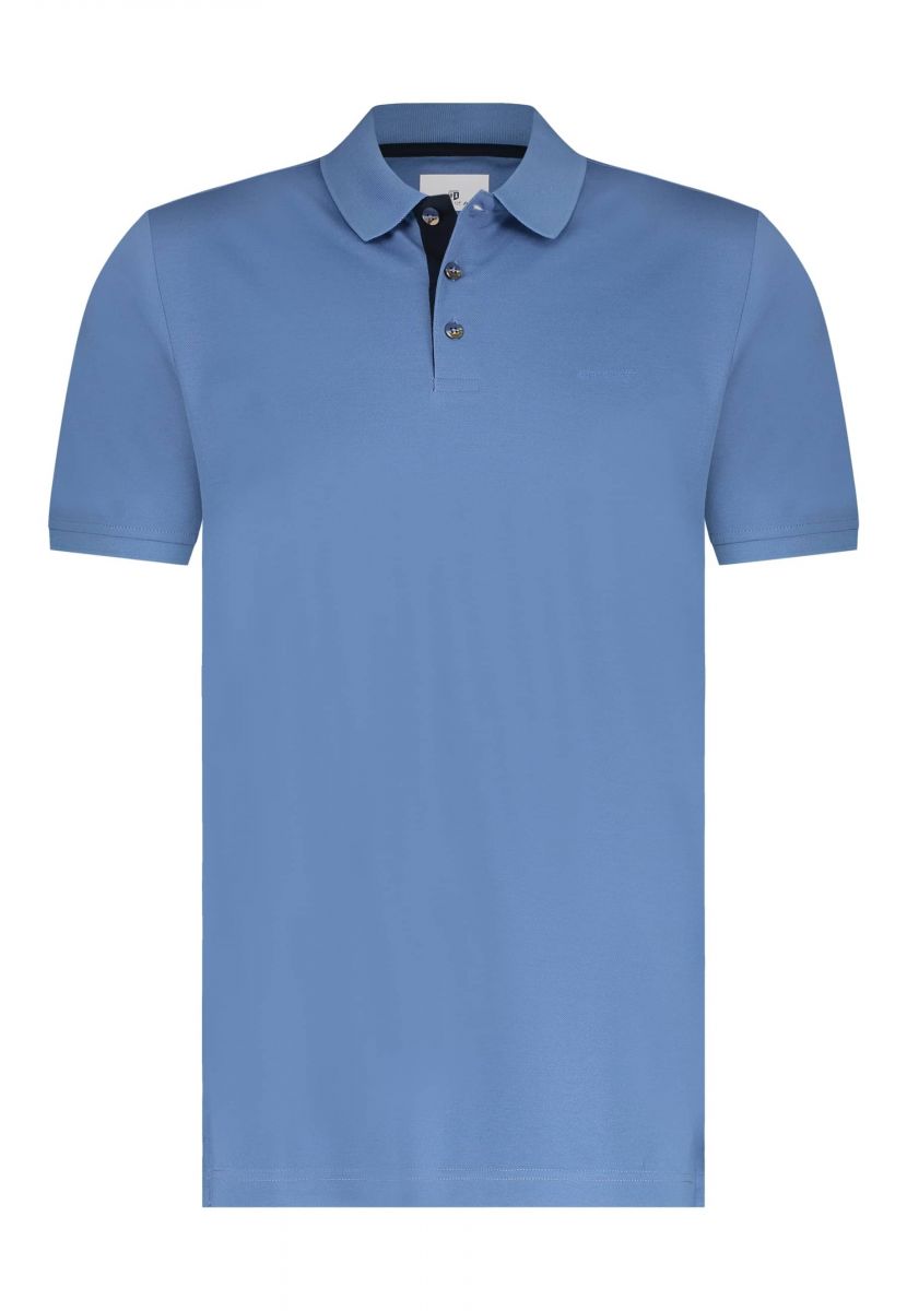 Blue and hotsell white polo shirt