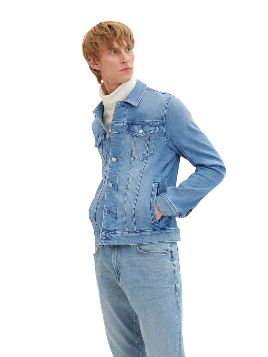 TOM TAILOR Denim Men's 1024890 Vintage Denim Jacket, Blue, S: Buy Online at  Best Price in UAE - Amazon.ae