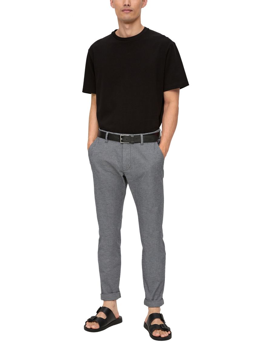 s.Oliver Red Label Gürtel aus echtem Leder - schwarz (9999)