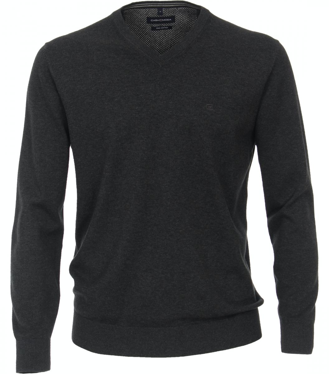 Casamoda V-neck jumper - gray (782)