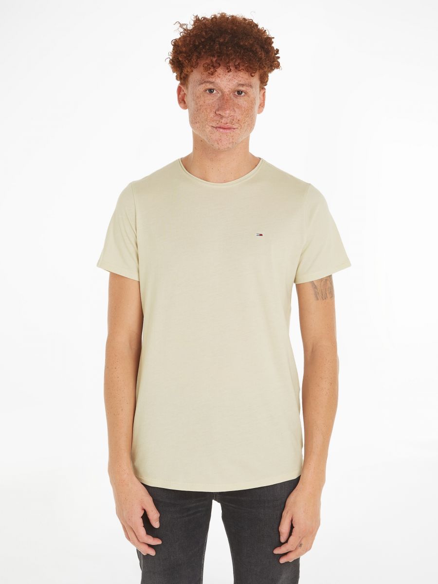 Tommy jeans best sale beige t shirt