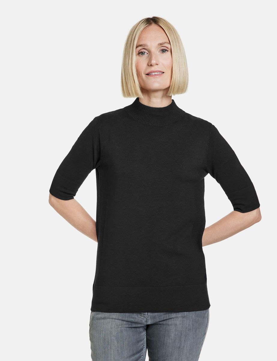 Black shop short sweater