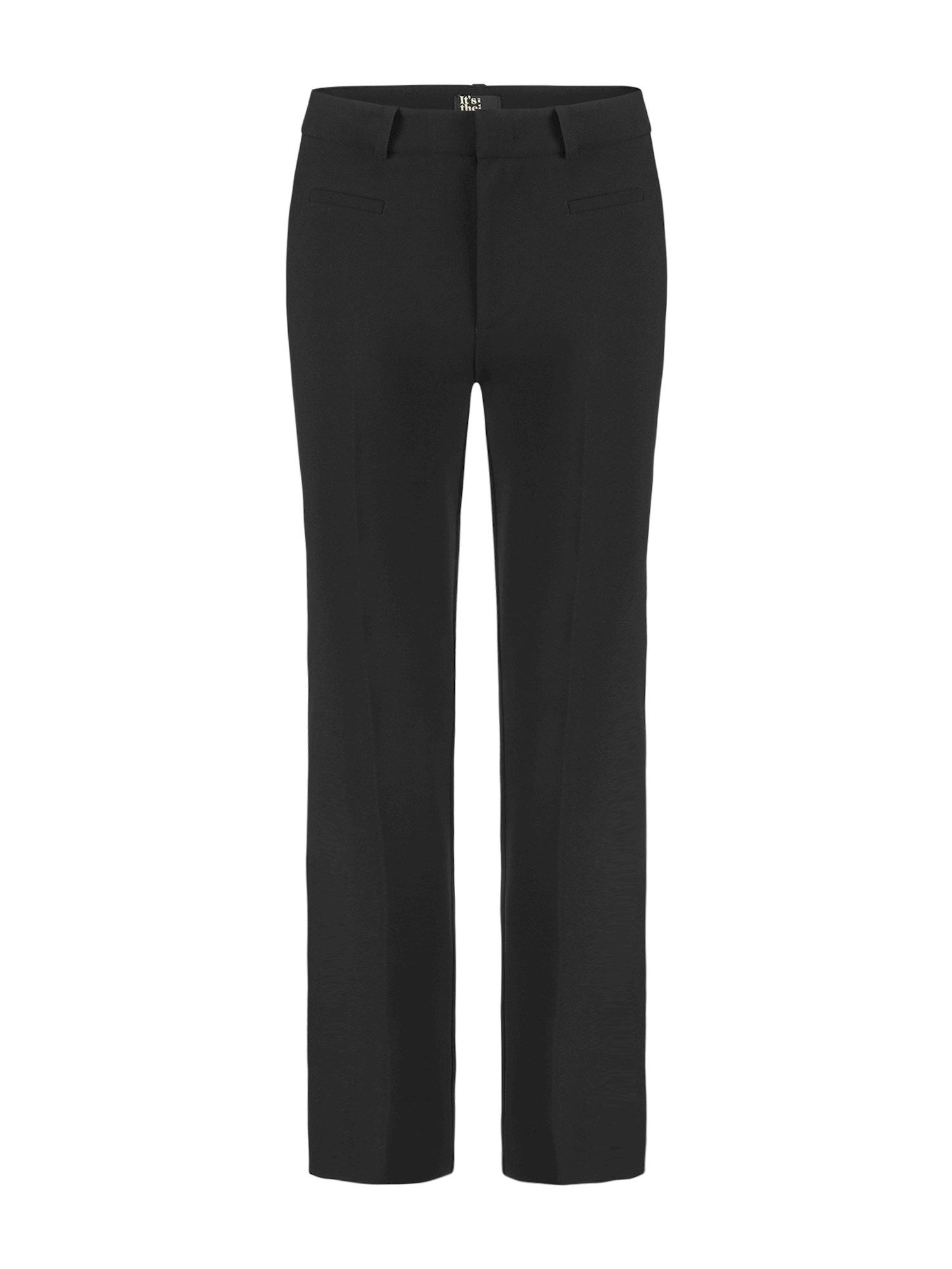 Black trousers with clearance pockets