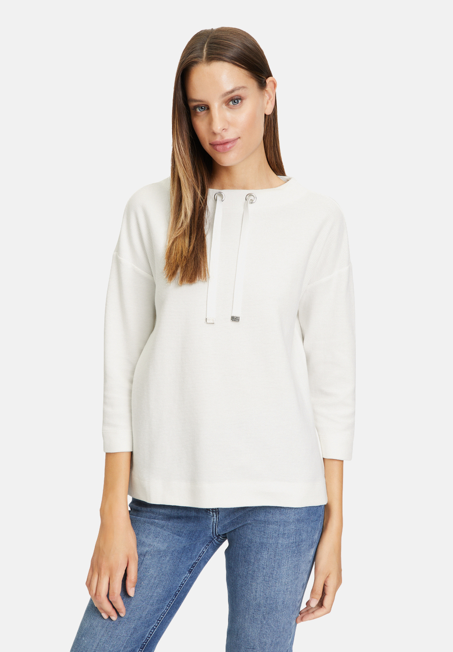 Drawstring hotsell neck sweatshirt