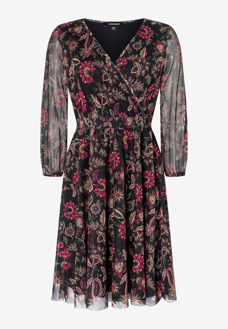 Dress flower outlet print