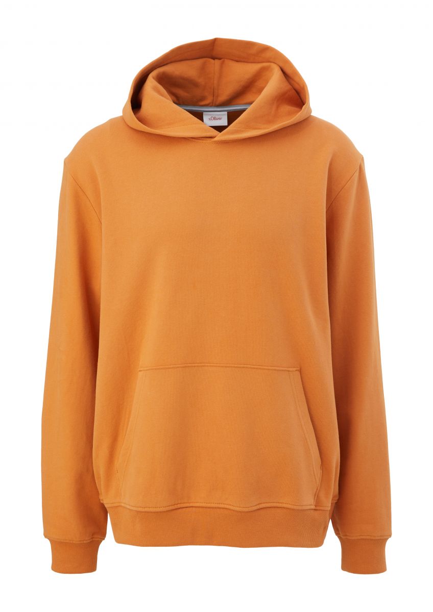 s.Oliver Red Label Hoodie mit gummiertem Print - orange (22D1) - M | Sweatshirts